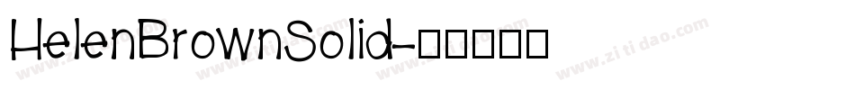HelenBrownSolid字体转换