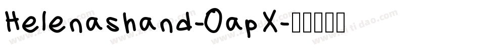 Helenashand-0apX字体转换