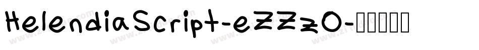 HelendiaScript-eZZzO字体转换