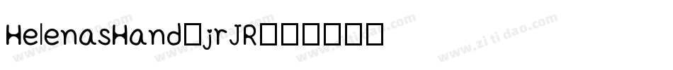 HelenasHand-jrJR字体转换