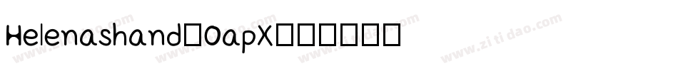 Helenashand-0apX字体转换