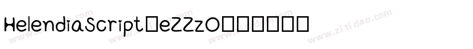 HelendiaScript-eZZzO字体转换