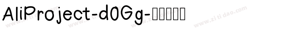 AliProject-d0Gg字体转换