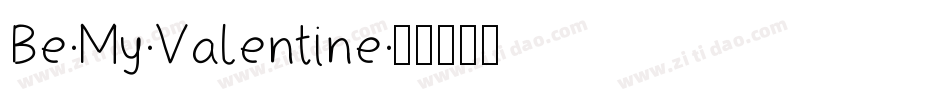 Be-My-Valentine字体转换