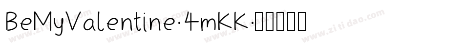 BeMyValentine-4mKK字体转换