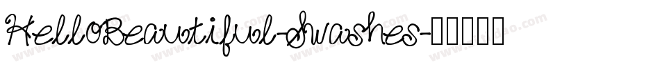 HelloBeautiful-Swashes字体转换