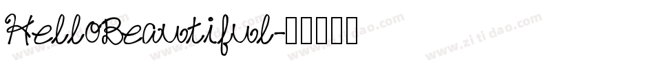 HelloBeautiful字体转换
