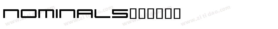 NOMINAL5字体转换