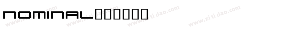 nominal字体转换