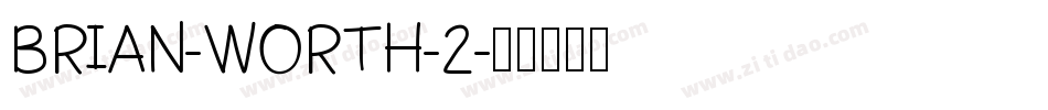 BRIAN-WORTH-2字体转换