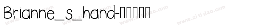 Brianne_s_hand字体转换