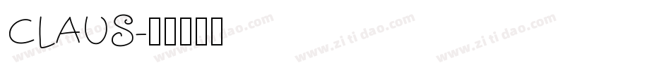 CLAUS字体转换