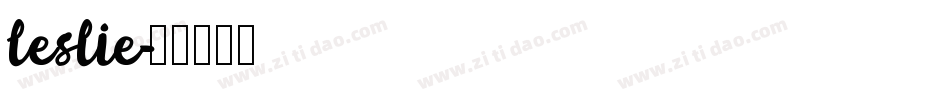 Leslie字体转换