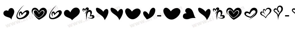 fotograami-hearts01-1字体转换