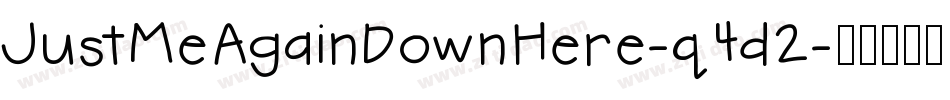 JustMeAgainDownHere-q4d2字体转换