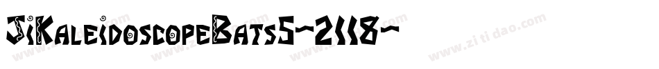 JiKaleidoscopeBats5-2118字体转换