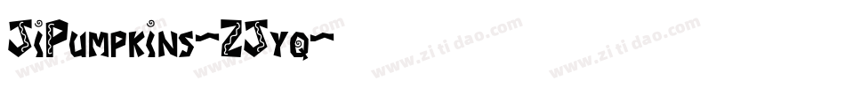 JiPumpkins-ZJyq字体转换