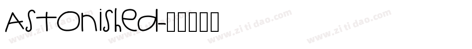 Astonished字体转换