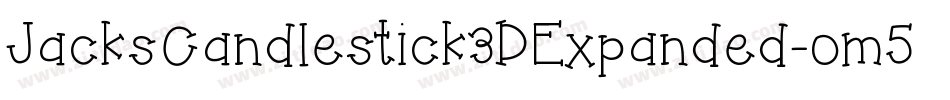 JacksCandlestick3DExpanded-om5q字体转换
