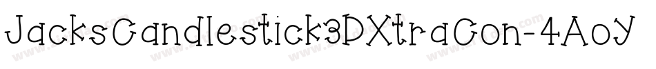 JacksCandlestick3DXtraCon-4AoY字体转换