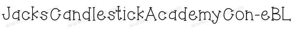 JacksCandlestickAcademyCon-eBLO字体转换