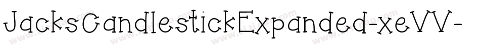 JacksCandlestickExpanded-xeVV字体转换