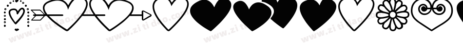 HeartsAndStars-yyp5字体转换
