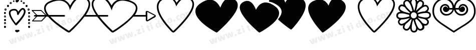 hearts-and-flowers-for-valentines-1字体转换