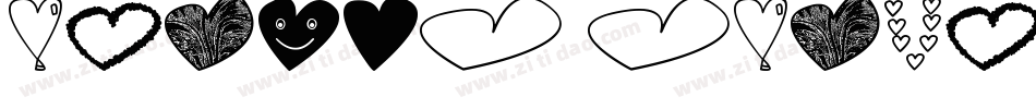 hearts-shapess-tfb-1字体转换