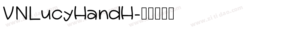 VNLucyHandH字体转换