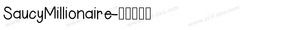 SaucyMillionaire字体转换