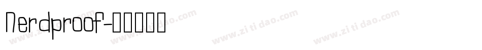 Nerdproof字体转换