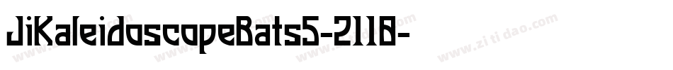 JiKaleidoscopeBats5-2118字体转换