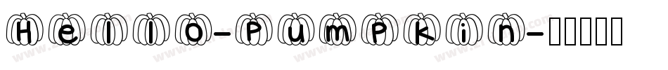 Hello-Pumpkin字体转换