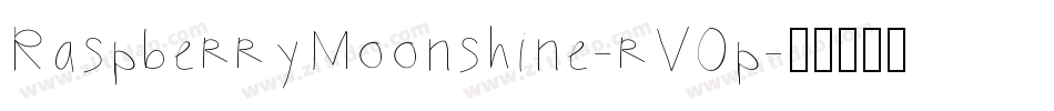 RaspberryMoonshine-rV0p字体转换