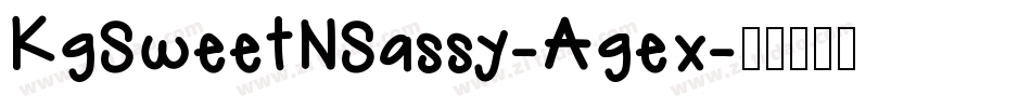 KgSweetNSassy-Agex字体转换