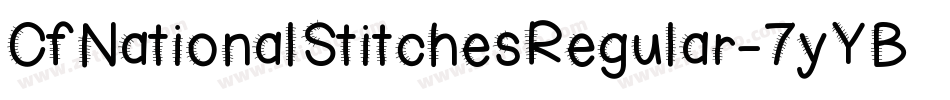 CfNationalStitchesRegular-7yYB字体转换