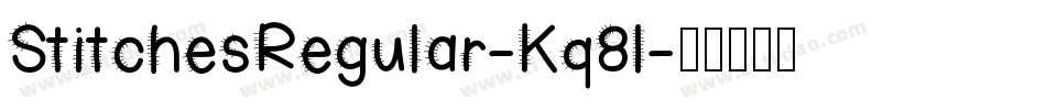 StitchesRegular-Kq8l字体转换