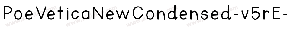 PoeVeticaNewCondensed-v5rE字体转换