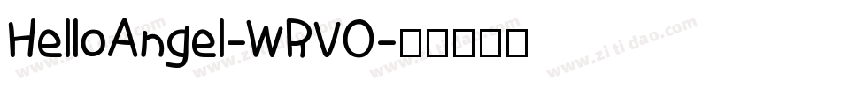 HelloAngel-WRVO字体转换