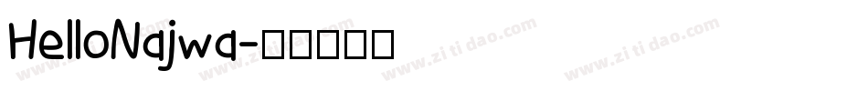 HelloNajwa字体转换
