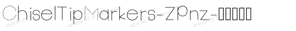 ChiselTipMarkers-ZPnz字体转换