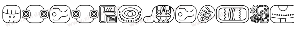 mayanglyphsoutline-Regular-3字体转换