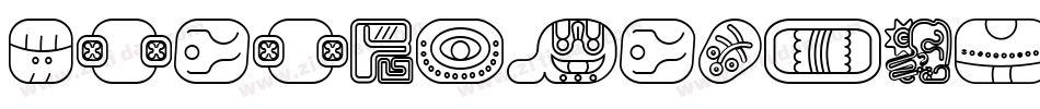 mayanglyphsoutline-Regular-4字体转换