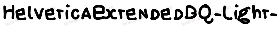 HelveticaExtendedBQ-Light字体转换