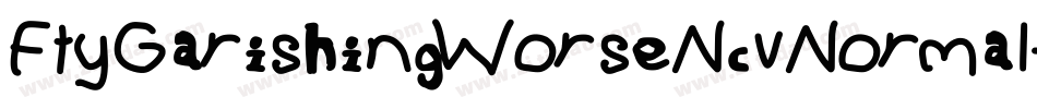 FtyGarishingWorseNcvNormal-04Kv字体转换 FtyGarishingWorseNcvNormal-04Kv字体转换