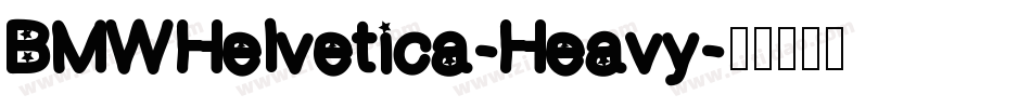 BMWHelvetica-Heavy字体转换