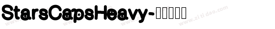 StarsCapsHeavy字体转换