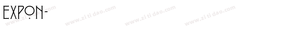EXPON字体转换