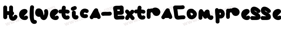 Helvetica-ExtraCompressed字体转换